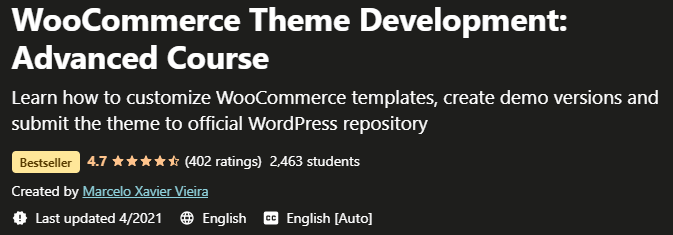 WooCommerce Theme Development Advanced Course