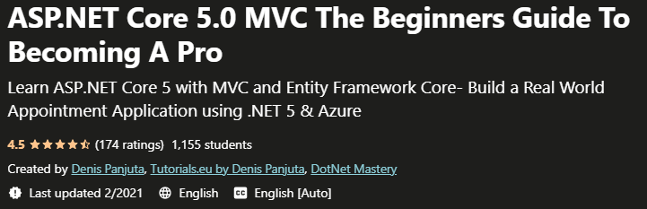 ASP.NET Core 5.0 MVC The Beginners Guide To Becoming A Pro