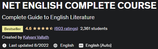 NET ENGLISH COMPLETE COURSE