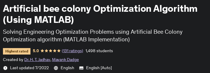 Artificial bee colony optimization algorithm (Using MATLAB)