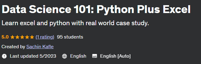 Data Science 101: Python Plus Excel