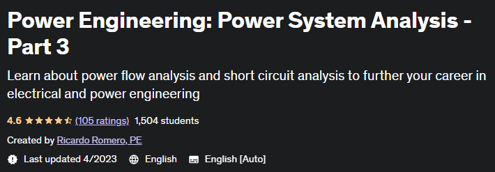 Power Engineering_ Power System Analysis - Part 3