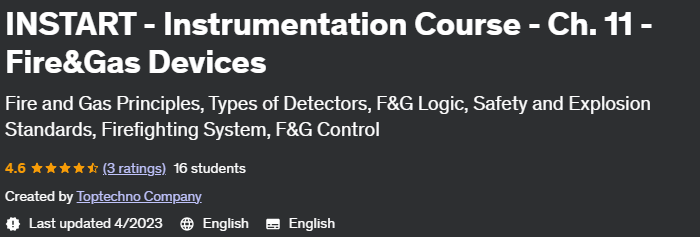 Instart - Instrumentation Course - Ch.  11 - Fire & Gas Devices
