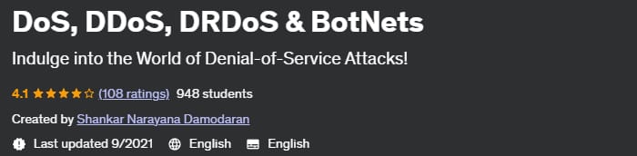 DoS, DDoS, DRDoS & BotNets