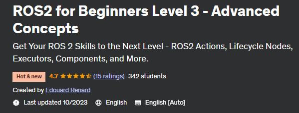 ROS2 for Beginners Level 3 - Advanced Concepts