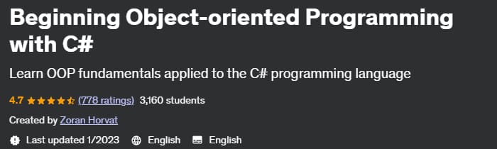 Beginning Object-Oriented Programming with C#