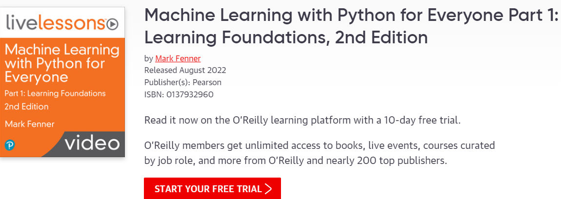 Machine Learning with Python for Everyone Part 3: Fundamental Toolbox