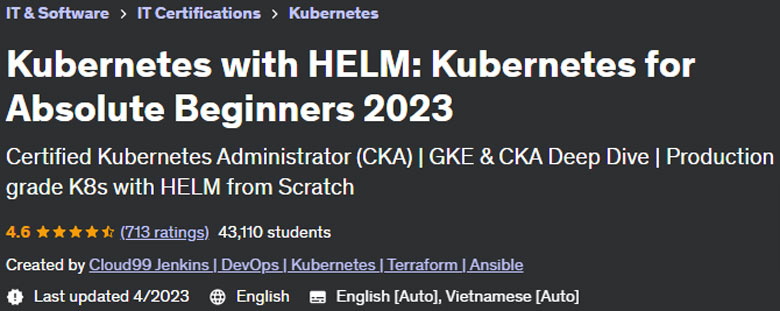 Kubernetes with HELM: Kubernetes for Absolute Beginners 2023