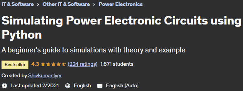 Simulating Power Electronic Circuits using Python