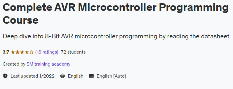 Complete AVR Microcontroller Programming Course