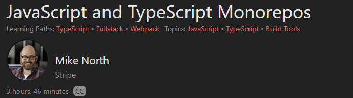 JavaScript and TypeScript Monorepos