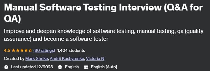 Manual Software Testing Interview (Q&A for QA)