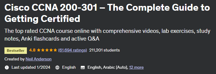 Cisco CCNA 200-301 – The Complete Guide to Getting Certified 