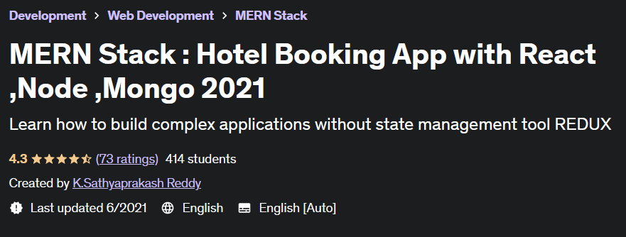 MERN Stack: Hotel Booking App with React, Node, Mongo