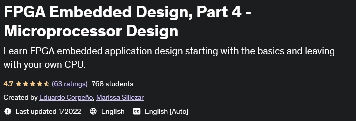 FPGA Embedded Design, Part 4 - Microprocessor Design