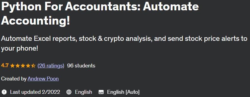 Python For Accountants: Automate Accounting!