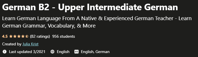 German B2 - Upper Intermediate German