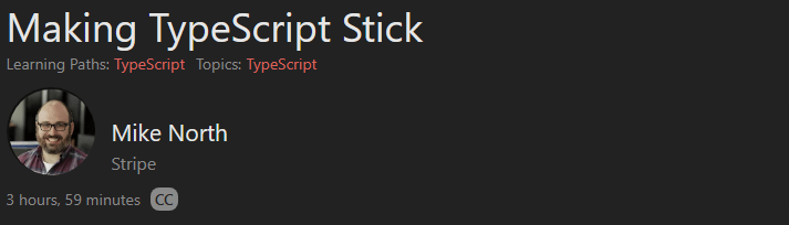 Making TypeScript Stick