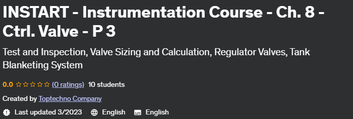 Instart - Instrumentation Course - Ch.  8 - Ctrl.  Valve - P 3