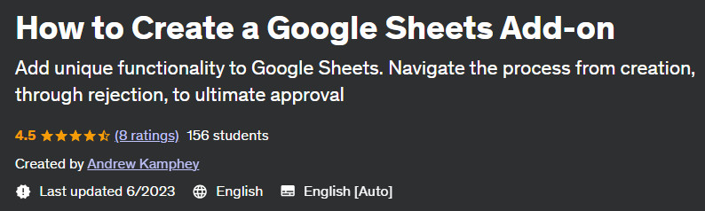 How to Create a Google Sheets Add-on 