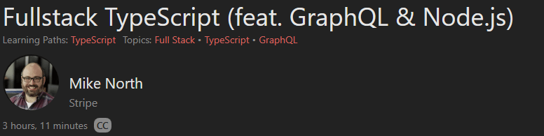 Fullstack TypeScript (feat. GraphQL & Node.js)