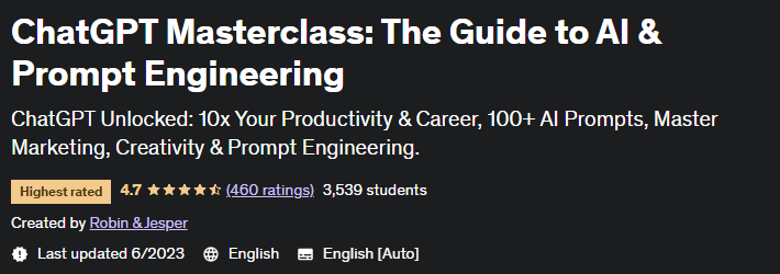 ChatGPT Masterclass_ The Guide to AI & Prompt Engineering