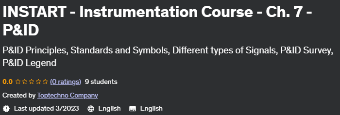 Instart - Instrumentation Course - Ch.  7 - P&Id