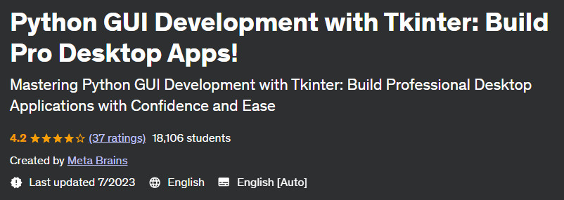 Python GUI Development with Tkinter: Build Pro Desktop Apps! 