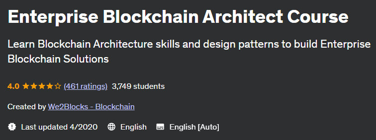 Enterprise Blockchain Architect Course