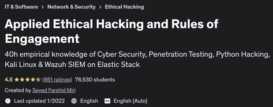 Applied Ethical Hacking and Rules of Engagement