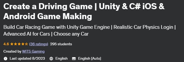 Create a Driving Game _ Unity & C# iOS & Android Game Making