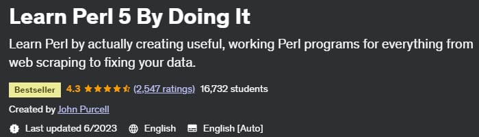 Learn Perl 5 By Doing It