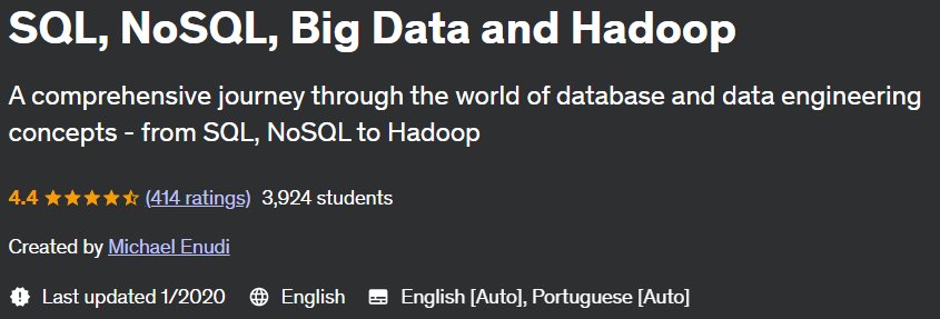 SQL, NoSQL, Big Data and Hadoop