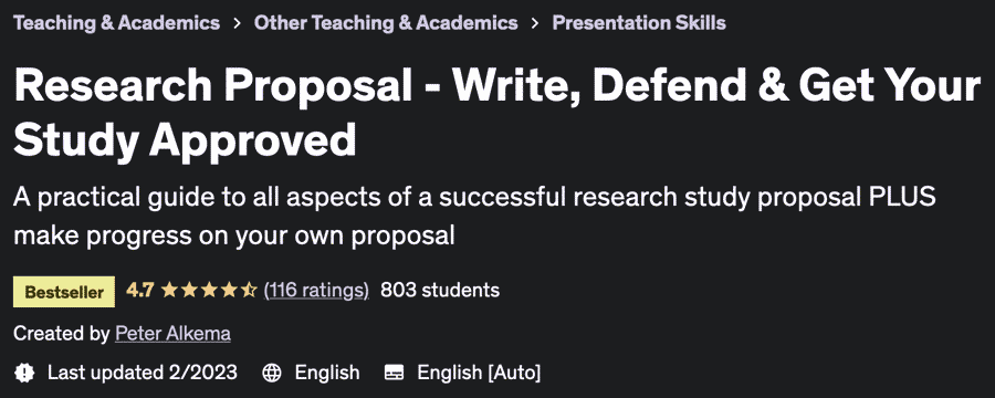 Research Proposal - Write, Defend & Get Your Study Approved