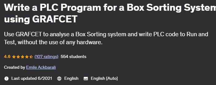 Write a PLC Program for a Box Sorting System using GRAFCET