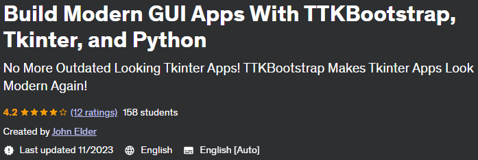 Build Modern GUI Apps With TTKBootstrap, Tkinter, and Python