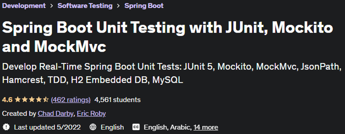 Spring Boot Unit Testing with JUnit Mockito and MockMvc