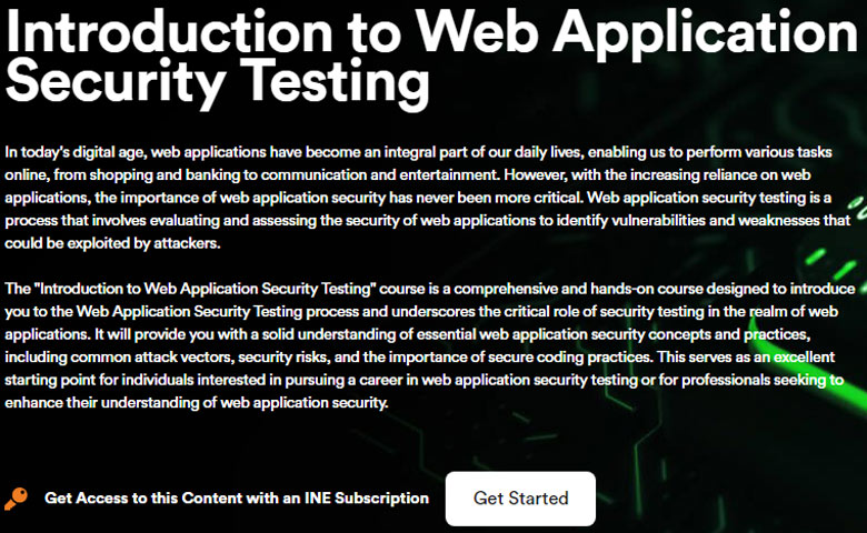 Introduction to Web Application Security Testing