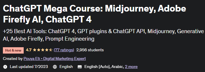 ChatGPT Mega Course_ Midjourney, Adobe Firefly AI, ChatGPT 4