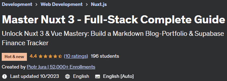 Master Nuxt 3 - Full-Stack Complete Guide