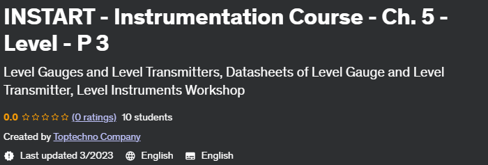 Instart - Instrumentation Course - Ch.  5 - Level - P 3
