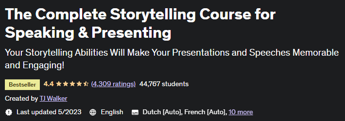 The Complete Storytelling Course for Speaking & Presenting