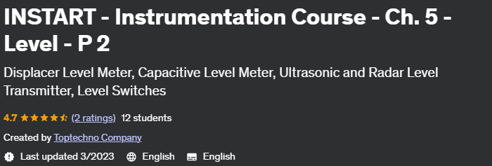 Instart - Instrumentation Course - Ch.  5 - Level - P 2