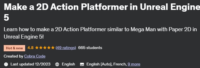 Make a 2D Action Platformer in Unreal Engine 5