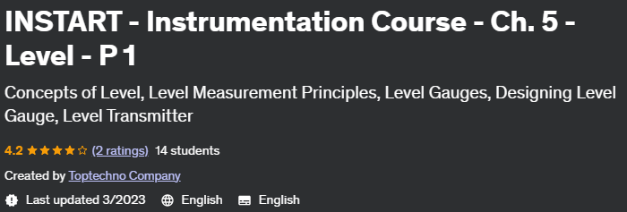 Instart - Instrumentation Course - Ch.  5 - Level - P 1