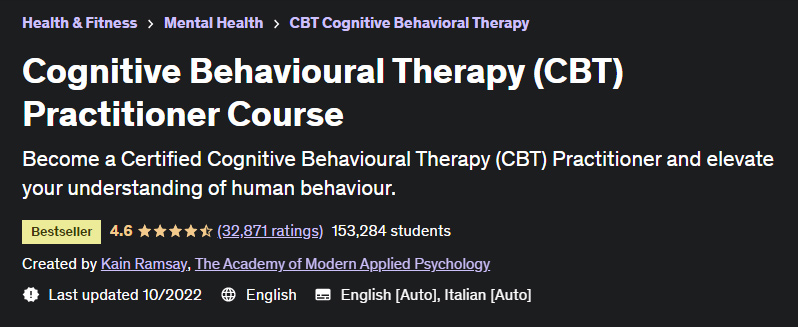 Cognitive Behavioral Therapy (CBT) Practitioner Course