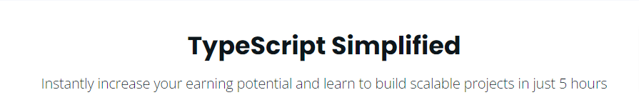 TypeScript Simplified