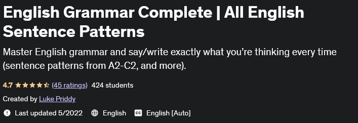 English Grammar Complete |  All English Sentence Patterns