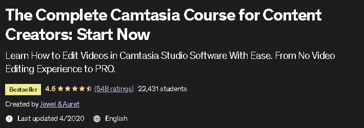 The Complete Camtasia Course for Content Creators_ Start Now