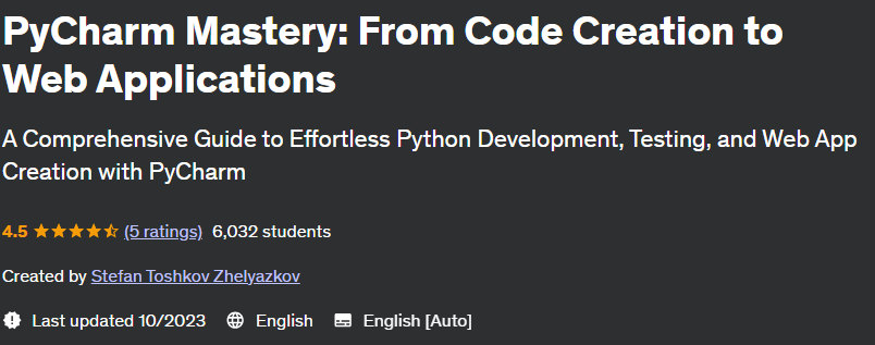 PyCharm Mastery: From Code Creation to Web Applications